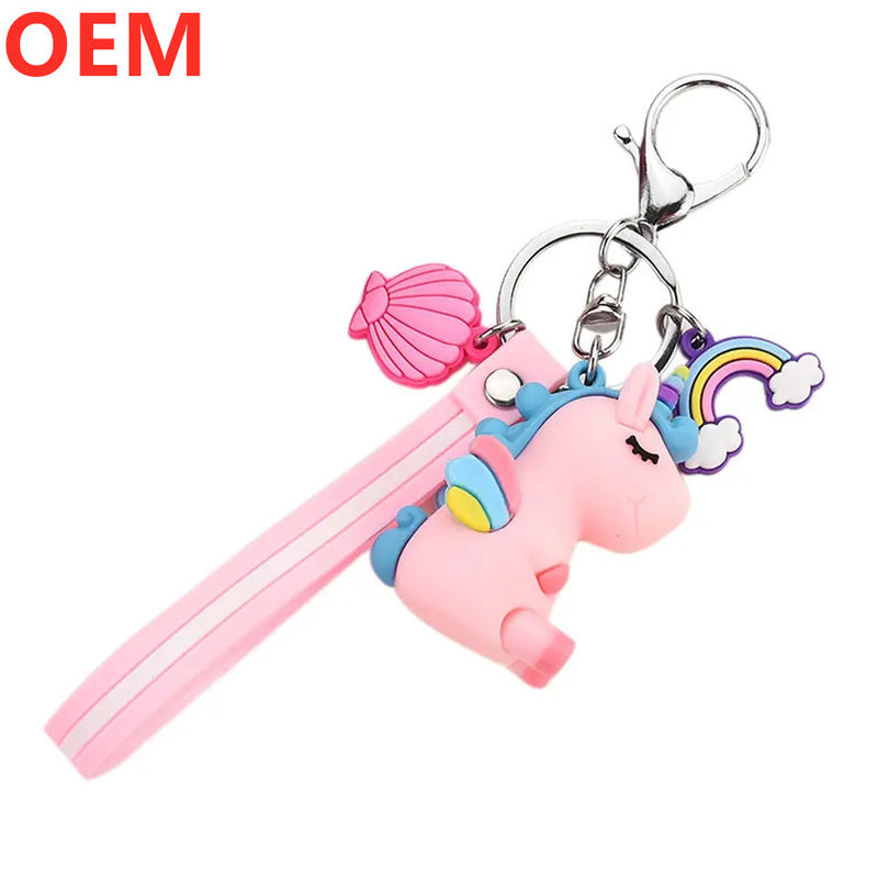 কাস্টম 3 ডি প্লাস্টিক সৃজনশীল কার্টুন কী রিং Keychain OEM কারখানা পাইকারি প্লাস্টিকের কার্টুন Keychain