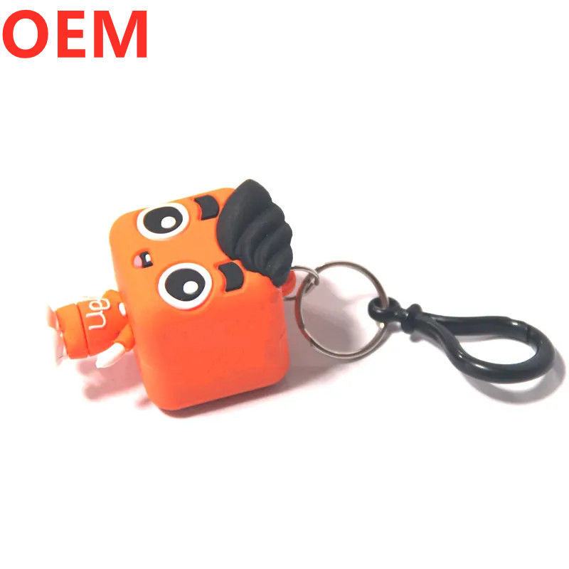কাস্টম 3 ডি প্লাস্টিক সৃজনশীল কার্টুন কী রিং Keychain OEM কারখানা পাইকারি প্লাস্টিকের কার্টুন Keychain