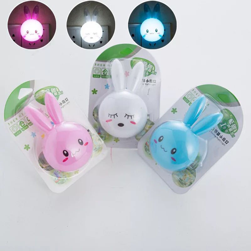 খেলনা প্রস্তুতকারকের কাস্টম LED Rabbit Night Lamp Switch ON/OFF Wall Light বিছানার পাশের বাতি