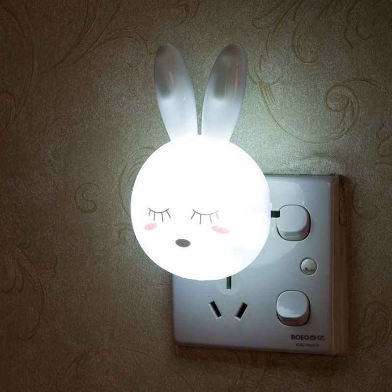 খেলনা প্রস্তুতকারকের কাস্টম LED Rabbit Night Lamp Switch ON/OFF Wall Light বিছানার পাশের বাতি