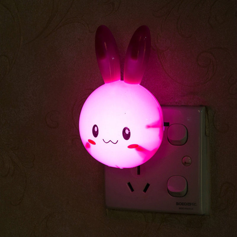 খেলনা প্রস্তুতকারকের কাস্টম LED Rabbit Night Lamp Switch ON/OFF Wall Light বিছানার পাশের বাতি