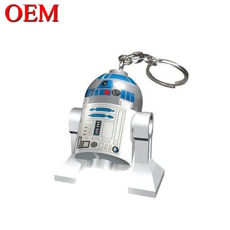 কাস্টম ভিনাইল খেলনা 3D LED কার্টুন Keychain আনুষাঙ্গিক তৈরি করুন ব্যাগ জন্য প্লাস্টিকের Keyring