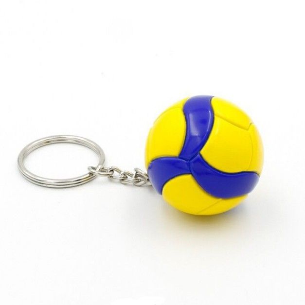 কারখানার 3D মিনি বল আকৃতির Keychain আপনার নিজস্ব নকশা পিভিসি Keychain কাস্টম করুন