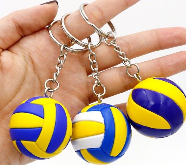 কারখানার 3D মিনি বল আকৃতির Keychain আপনার নিজস্ব নকশা পিভিসি Keychain কাস্টম করুন