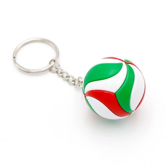 কারখানার 3D মিনি বল আকৃতির Keychain আপনার নিজস্ব নকশা পিভিসি Keychain কাস্টম করুন