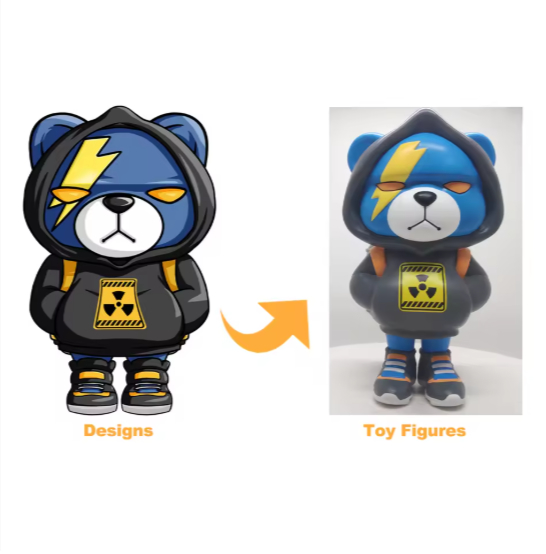 Custom PVC Vinyl Figure with 3D Sculpted Design Premium Soft PVC and Blind Box Packaging