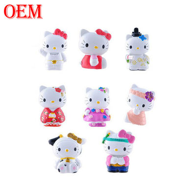 কাস্টম খেলনা প্রস্তুতকারক OEM Kitty Cat Keychain Melody Keychain কার্টুন 3D কার্টুন Keychain