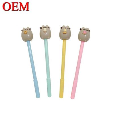 কাস্টমাইজড ABS Cute Cat Toy Pen Topper OEM 3D ফিগার পেন্সিল টপার